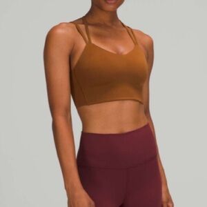 Lululemon Like A Cloud Bra Long Longline Light Support B/C Cup Copper Brown